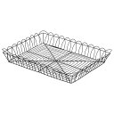 バスケット ブラック 40X30Xh6cm ワイヤーバスケット 83-07BK