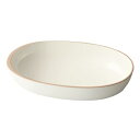 竹中 食器 scoosy オーバル M 日本製 ホワイト 約18×12×3.8cm T-26610