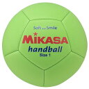 (MIKASA) スマイルハンドボール 1号(直径16cm・レジャー用)マシン縫い ライトグリーン STPEH1-LG 推奨内圧0.20~0.30(kgf/
