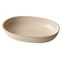 竹中 食器 scoosy オーバル L 日本製 ベージュ 約23×15.6×4.6cm T-26614
