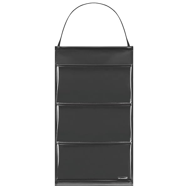 助手席用 伝票ホルダー 3ポケット ブラック W-480