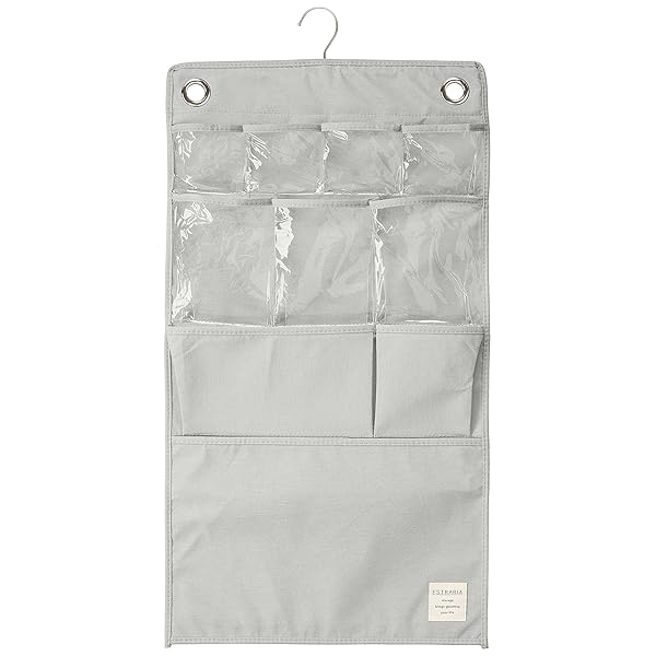 壁掛け収納 ストレリアナチュレ ウォールポケット 壁掛け収納 ライトグレー ESTN-WP-LGY 幅31×高さ70cm