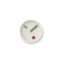 掛け時計 アナログ kehai 漆喰アルミニウム 白 KM22-01 WH 直径130×厚さ55mm