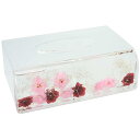 水中花のティッシュBOXケース バラ