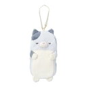 りぶはあと ティッシュケース ポクシン ネコのみーこ (全長約25cm) ポーチ 吊り下げ 88808-61 W13.5xD25cm(3)