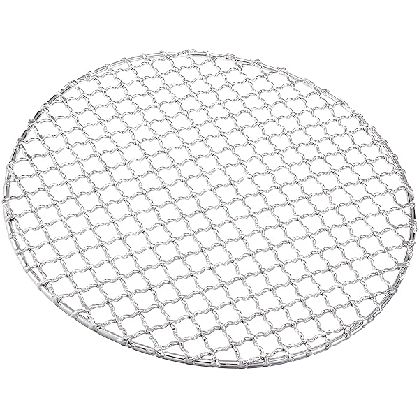 TKG 焼き網 丸型 直径(mm)290 ステンレスで錆びにくく衛生的 線の直径φ2.5mmで太く耐久性がいい 網目10mmで強度も十分 本格派焼き網 キャンプBBQアウトドア 業務用 DTH06029