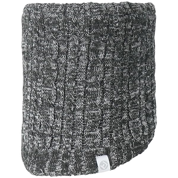 ネックウォーマー スノーボード スキー 【ニット、フリース、ボアの三層構造/ドローコードでサイズ調整可】 フリーサイズ NP-6406 BK