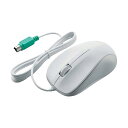 マウス 有線 Mサイズ 3ボタン PS2 光学式 ホワイト ROHS指令準拠 M-K6P2RWH/RS(2)