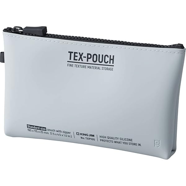 小物入れ テクス ポーチ シリコン素材 グレー TXP100-GY