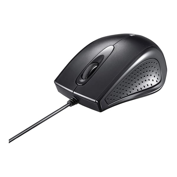 BUFFALO 有線 3ボタン IR光学式 マウス ブラック BSMRU055BK