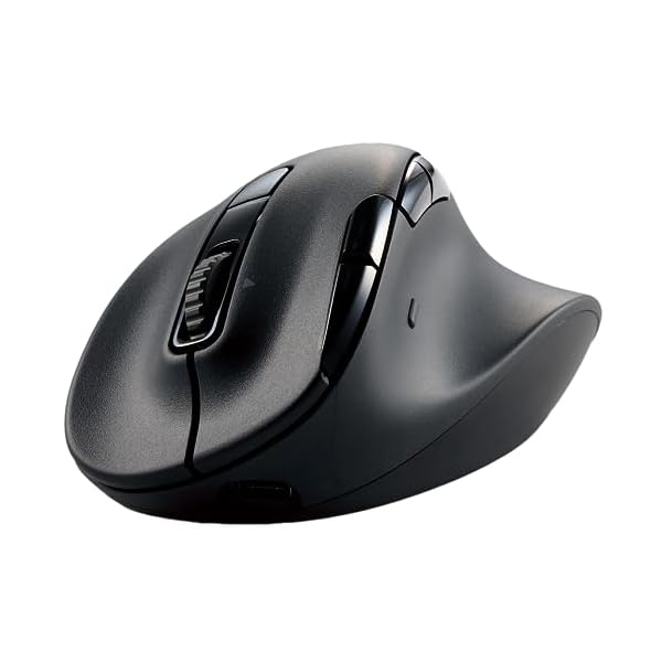 ワイヤレスマウス 静音 EX-G PRO Mサイズ Bluetooth 無線2.4GHz 両対応 充電式 8ボタン 高速スクロール チルトホイール 抗菌 ブラック M-XGM50MBSKBK