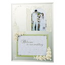 FOR WEDDING GIFT エターナリーローズフォトフレーム 2ウィンドー ホワイト HF-03011