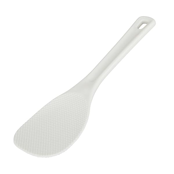 KAI ご飯がつきにくい ダブル エンボス加工 しゃもじ 24cm 食洗機 対応 KAI KITCHEN ホワイト 日本製 D..