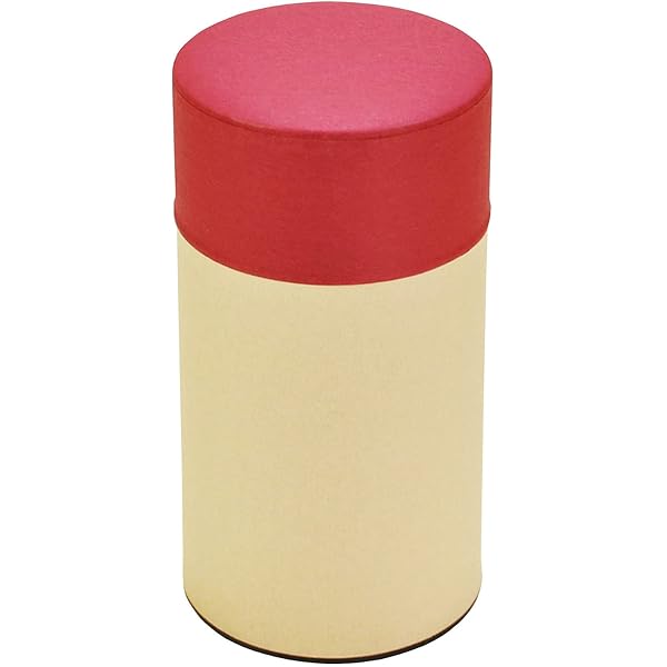 茶筒 パレットポット あか L 日本製 797097