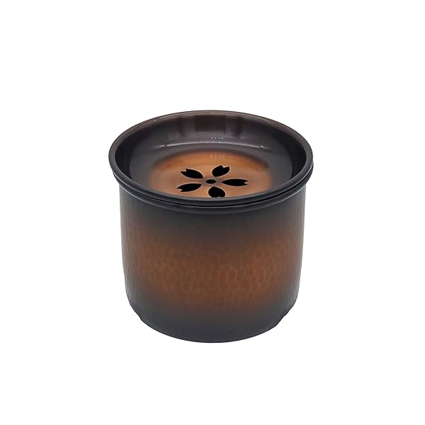 新光堂 日本製 純銅 建水（小）赤銅仕上げ 鎚目 ギフトラッピング仕様