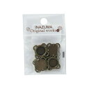 かばん材料 『マグネットボタン 14mm アンティークゴールド 4個入り AK-25-14』 INAZUMA イナズマ