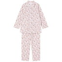 パジャマ 綿100% 薄手ニット素材 着ごこちゆったり 親切設計 上下セット 前開き CDX509 レディース PI