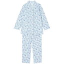 パジャマ 綿100% 薄手ニット素材 着ごこちゆったり 親切設計 上下セット 前開き CDX509 レディース SX