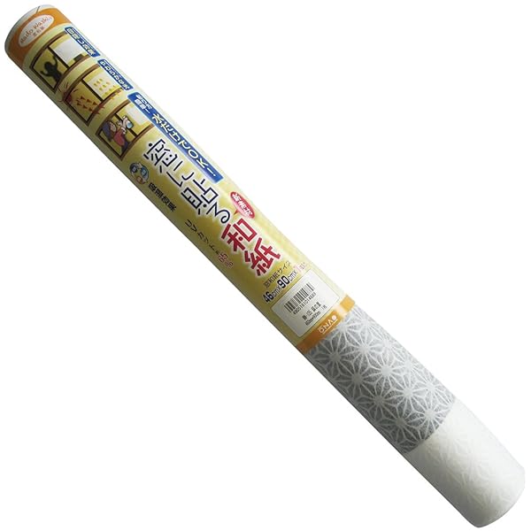 窓和紙 46cm×90cm(1枚入り) 窓に貼る和紙 麻の葉 MW-105