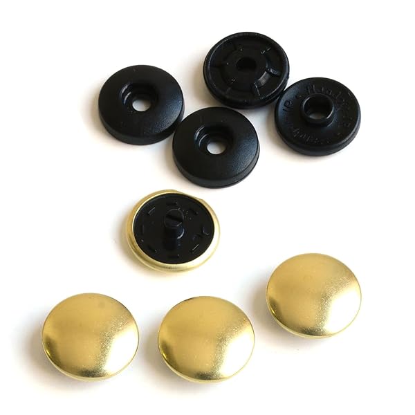 NBK イージースナップボタン 50組入り φ14mm ゴールド F12-311-50