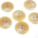 サマーカジュアルボタン 23mm 6個 ライトベージュ 153-23-41