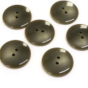 サマーカジュアルボタン 25mm 6個 カーキ 153-25-63