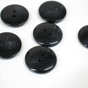 サマーカジュアルボタン 23mm 6個 黒 153-23-09
