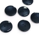 サマーカジュアルボタン 25mm 6個 紺 153-25-58
