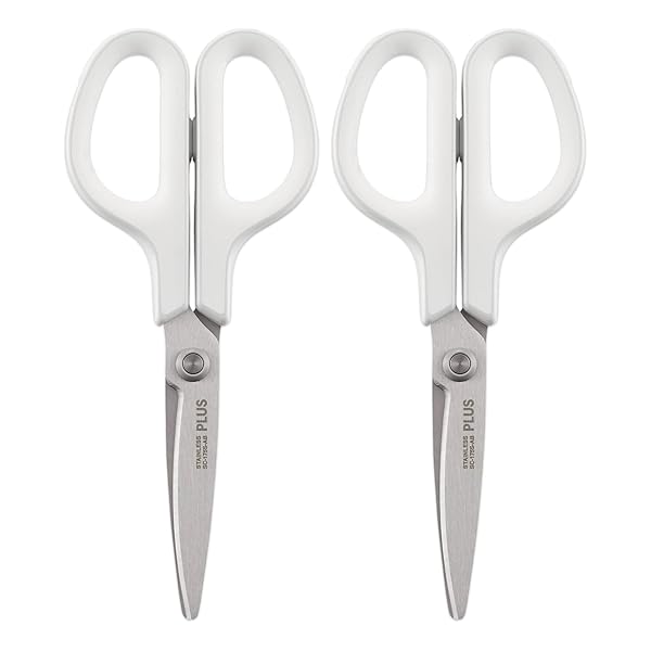 はさみ フィットカットカーブ スタンダード 抗菌グリッフ゜ ホワイト SC-175S-AB 35-735×2