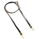 本革ショルダーストラップ 撥水加工 金具ゴールド 細巾 12mm 黒 KT60-G-B 手芸用品 バッグ材料 ショルダーストラップ
