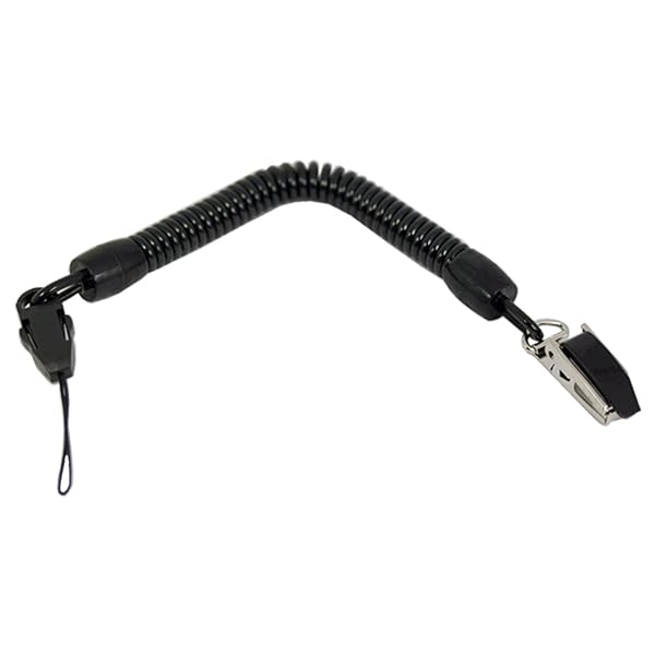 極太バンジー ストラップ クリップ 直径10mmコイル ブラック