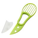 KAI アボカド カッター 種取 皮むき キャップ 付 KAI KITCHEN 日本製 DH8190