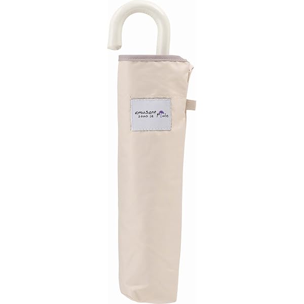 晴雨兼用 折畳傘 55cm フラワーフォルム ベージュ 【39310】 手開き