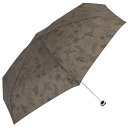 折りたたみ傘 50cm UVカット約80% 日傘 ポリエステル 撥水 晴雨兼用 レディース 折り畳み おしゃれ ブラウン トートバッグ ミニ プラントフラワー