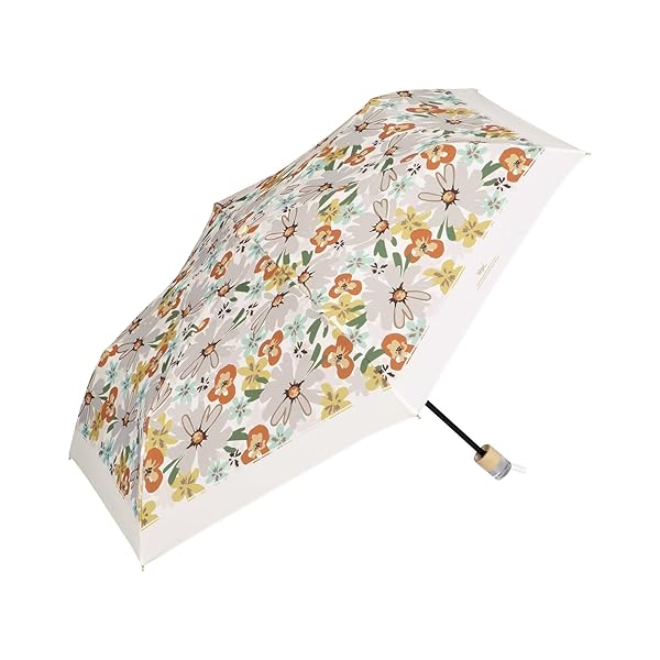 折りたたみ傘 ブルーミングフラワー ミニ オフ 雨傘 親骨50cm 軽量 晴雨兼用 レディース 女性 花柄 おしゃれ レトロ クリア 持ち手 可愛い 大人可愛い 通勤 通学 旅行 8112-014-002