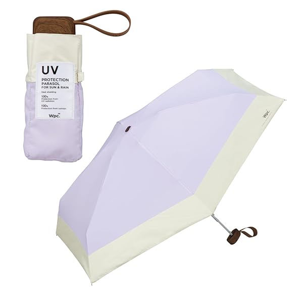 【2025】 日傘 遮光切り継ぎタイニー ラベンダー ≪遮光率100%/UVカット率100%/・UPF50+/遮熱/晴雨兼用≫ 折りたたみ傘 軽量 おしゃれ 可愛い 女性 レディース 小さい コンパクト シンプル 801-16702-102