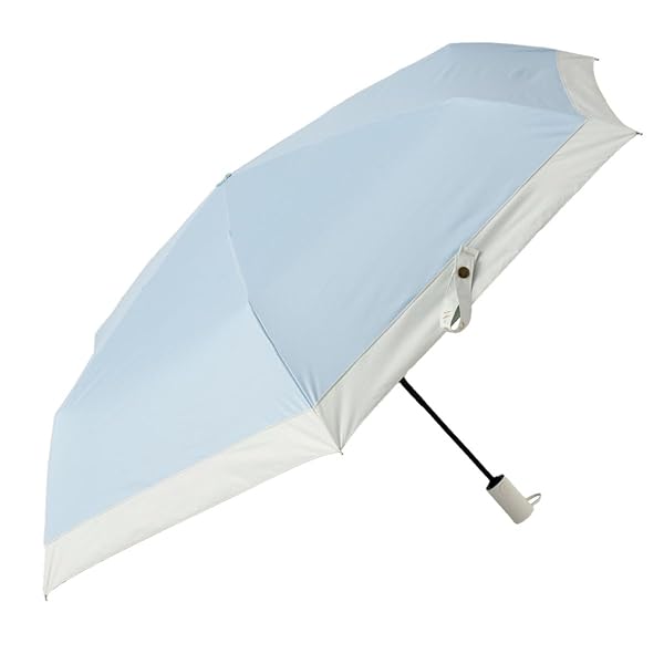 バイカラー 自動開閉傘 晴雨兼用 UPF50+ UVカット率99% 10002950 ライトブルー