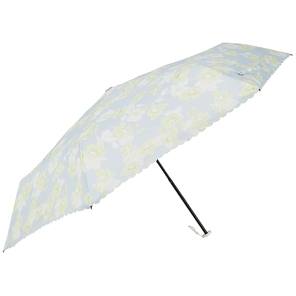 [ ] MOONBAT(ムーンバット) 強い風に耐えられる コンパクトな折りたたみ傘 雨傘 花柄 グレー