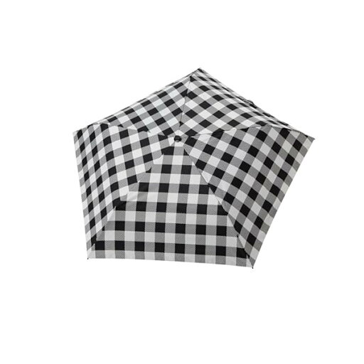 HAU 晴雨兼用 パラソル PUコーティング 50cm チェック柄 軽量 5本骨 折りたたみ傘 10002944 ブラック HAU 晴雨兼用 パラソル PUコーティング 50cm チェック柄 軽量 5本骨 折りたたみ傘 10002944 ブラック