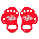 パームプロテクター 掌のマメ防止やハンドルからの振動吸収に最適 レッド S/M AC-22717