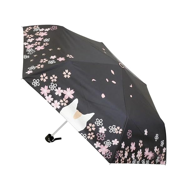 折りたたみ傘 ねこまみれ 晴雨兼用 さくらII 開傘時:直径約95cm JKO-552-01
