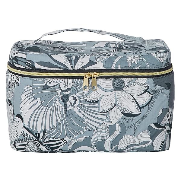 リバティプリント バニティケース 18704202 ポーチ 女性 18704202A ブラック[A] 約 横21cm×縦13cm×マチ12cm ハンドル立ち上がり約3cm