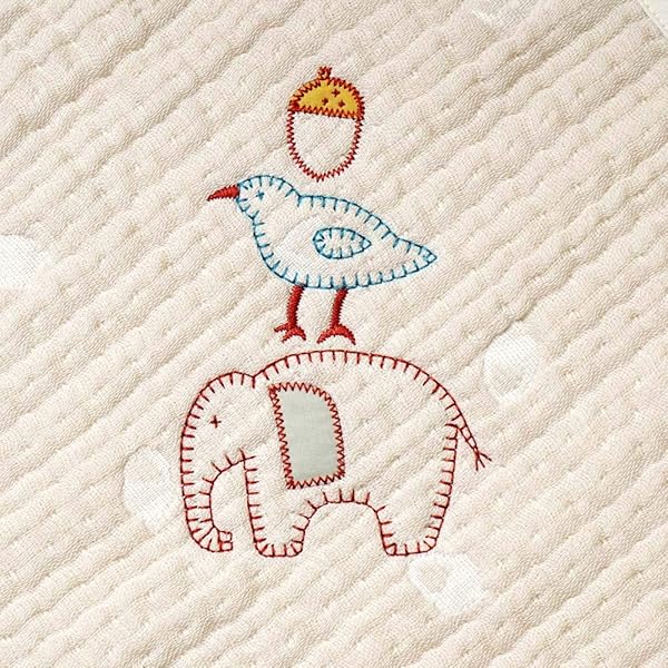 10mois(ディモワ) - Hoppetta ふくふくガーゼ(6重ガーゼ) ケット コットン100% コットン100% guri ミニサイズ Sサイズ 90×70cm 20211003