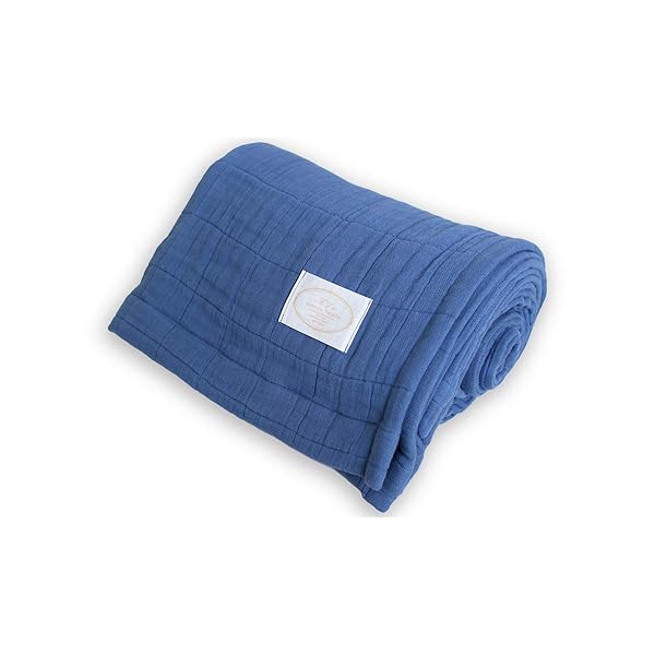 【9重織ガーゼケット】(シングル/スモークブルー)