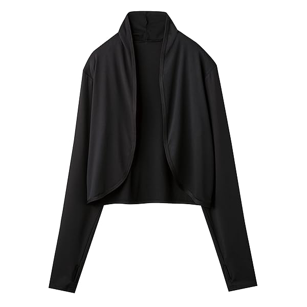 軽く羽織れるUVカットボレロ ブラック M-LL
