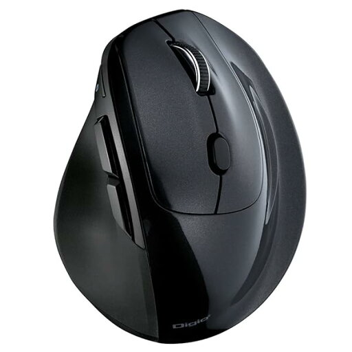 Digio2 エルゴノミクス マウス 高速スクロールBluetooth5.0 5ボタンBlueLED ブラック Z8757 Digio2 エルゴノミクス マウス 高速スクロールBluetooth5.0 5ボタンBlueLED ブラック Z8757