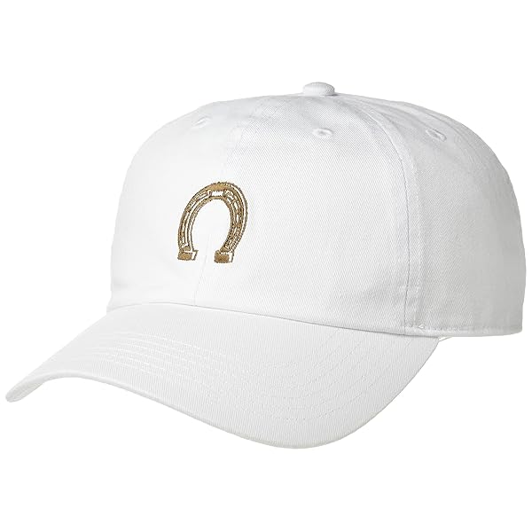 キャップ ツイルベースボールキャップ ホースシュー IA-1007 ホワイト