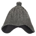 ウィンターニットキャップ 493-0024 チャコールグレー