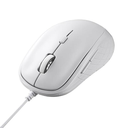USB マウス 有線 5ボタン 【 戻る/進む ボタン搭載 】 DPI切替 BlueLED ホワイト BSMBU315WH USB マウス 有線 5ボタン 【 戻る/進む ボタン搭載 】 DPI切替 BlueLED ホワイト BSMBU315WH