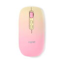Bluetooth&2.4G、充電式静音ワイヤレスマウス、3台PC対応、3段DPI、かわいい、おしゃれ、ピンク、 PrettiE (水柿) EM23-P2